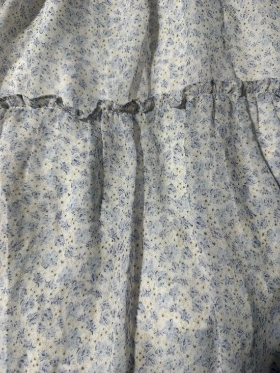 In Loom Smocked Tiered Maxi Dress – Size Large Boho Cottagecore Prairie Flowy - Picture 7 of 13